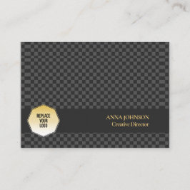 Cartão De Visita Nome Personalizado do Padrão Verificado