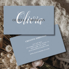 Cartão De Visita Nome profissional mínimo do logotipo de script mod