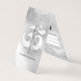 Cartão De Visita Nomeação da Lista de Preços do Instrutor de Medita