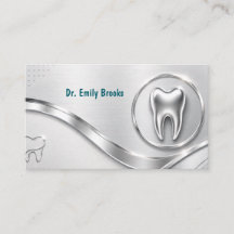 Nomeação de Dentista Empresarial Modern Silver Met