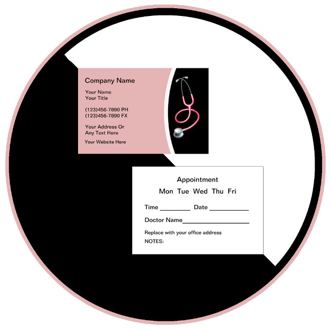 Cartão De Visita Nomeação do Médico de Saúde das Mulheres (Criador carregado)