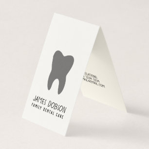 Cartão De Visita Nomeação Exclusiva de Dentista Molar Cute Contempo