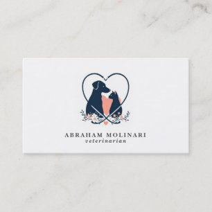 Cartão De Visita Nomeação Veterinária do Logotipo do Stethoscope Pe
