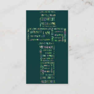 Cartão De Visita Nomes da cruz de Jesus