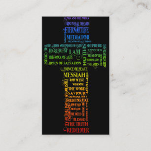 Cartão De Visita Nomes do 2:1 de Jesus/Eph - intervalo de 10
