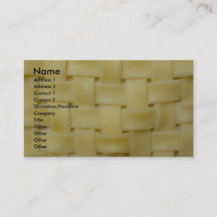 Cartão De Visita Noodles Tecidos