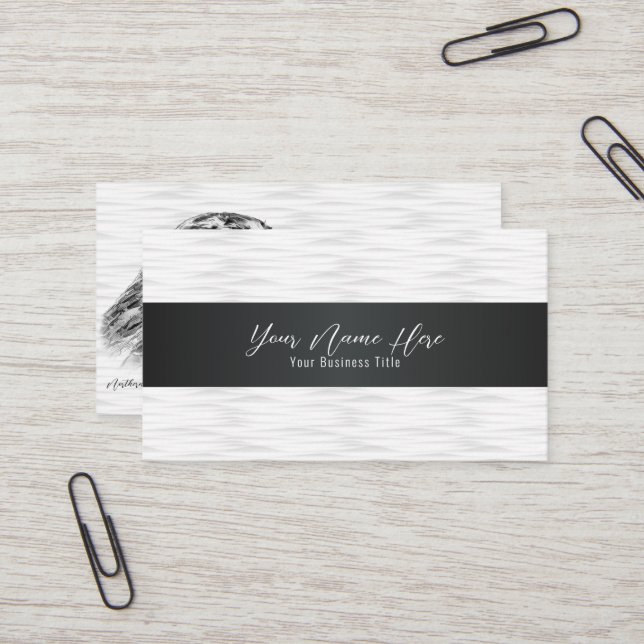 Cartão De Visita Northern Goshawk (Frente/Verso In Situ)