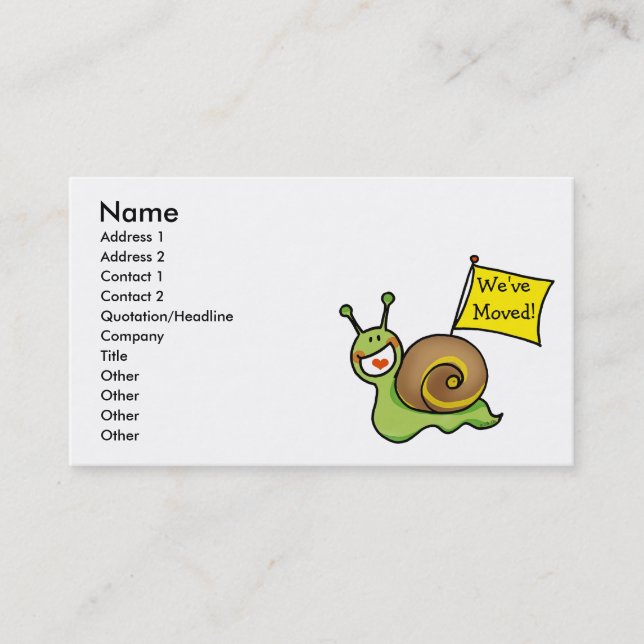 Cartão De Visita Nós movemo-nos! (Frente)