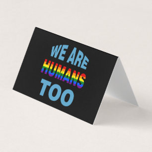 Cartão De Visita Nós também somos humanos