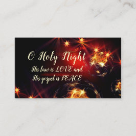 Cartão De Visita Nossa Noite, sua lei é amor, Carol de Natal