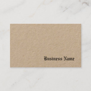 Cartão De Visita Nostalgia de Modelo elegante de papel Kraft real P