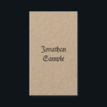 Cartão De Visita Nostalgic Classic Vintage Real Kraft Luxo Vertical<br><div class="desc">Nostalgic Classic Vintage Real Kraft Vertical Luxe Professional Cartão de visita. Perfeito para Agentes Imobiliários,  Contabilistas,  Corretores,  Corretores,  Advogados,  Médicos,  Profissionais Corporativos,  Listas de Estilos,  Arquitetos,  Engenheiros,  Diretores,  Gerentes,  Consultores,  Designers,  Professores,  Músicos,  todas as profissões.</div>