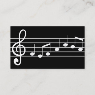Cartão De Visita notação de música