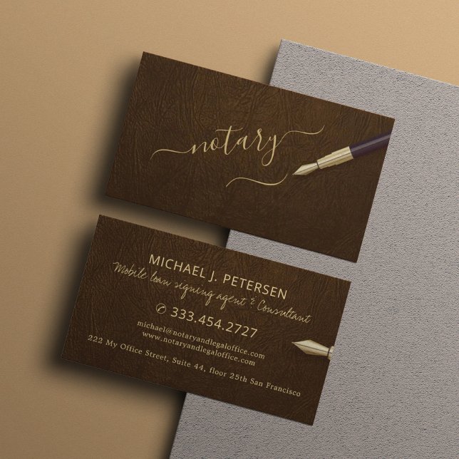 Cartão De Visita Notário móvel agente assinante de empréstimo notar (Criador carregado)