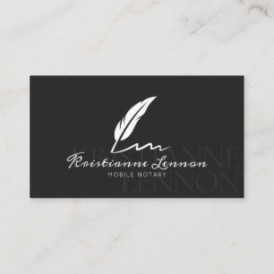 Cartão De Visita Notário público/móvel notário - Foto moderna