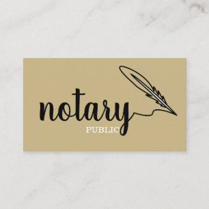 Cartão De Visita Notário Público Roteiro Elegante Simples Preto & B