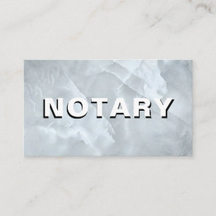 Cartão De Visita *~* NOTARY PHOTO Bold MARBLE SigAgent