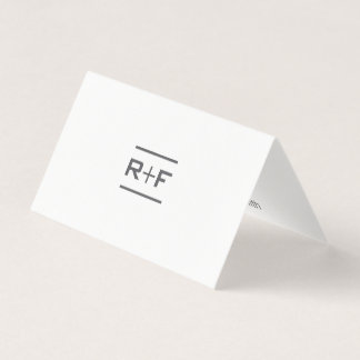 Cartão De Visita Notecards dobrado elegante