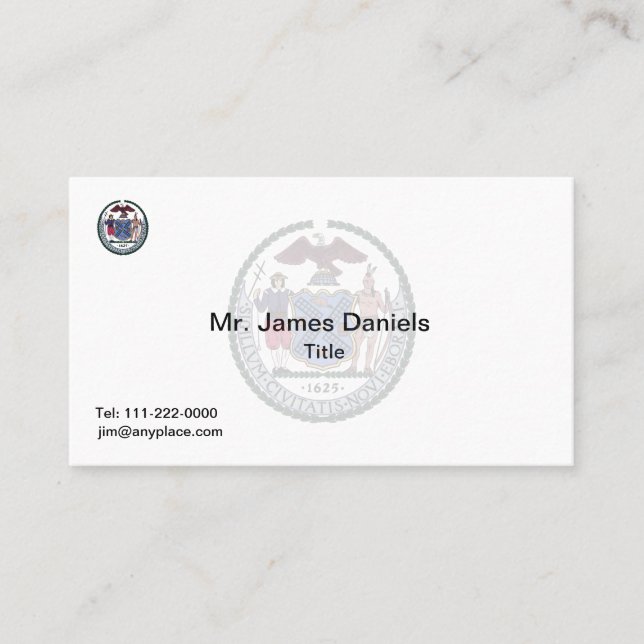 Cartão De Visita Nova Iorque Excelente Sal (Frente)