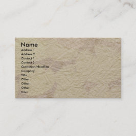 Cartão De Visita NOVINO - Olhar 2 do papel Handmade