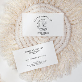 Cartão De Visita Novo apóstolo preto e branco simples