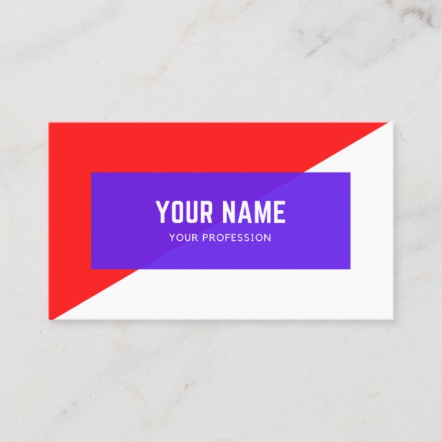 Cartão De Visita Novo design de placa de visita (Frente)