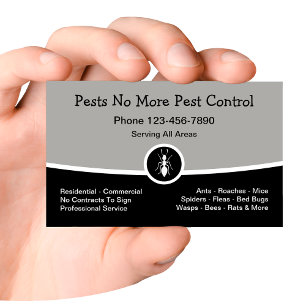 Cartão De Visita Novo Exterminação de Controle de Pest