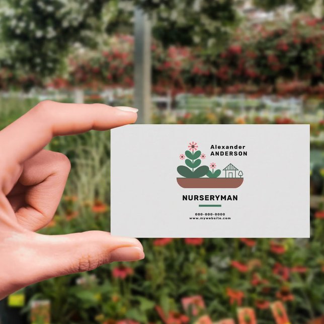Cartão De Visita Nurseryman (Nurseryman Business Card)