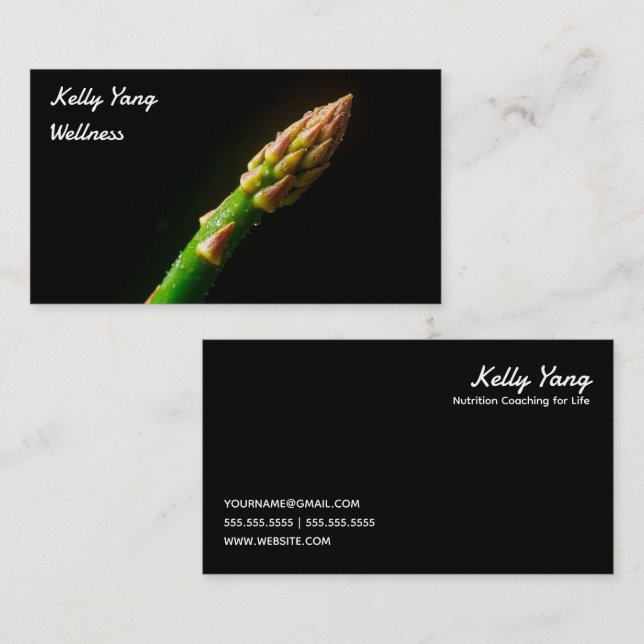 Cartão De Visita Nutricionista 🥕 do Treinador Nutricional (Frente/Verso)