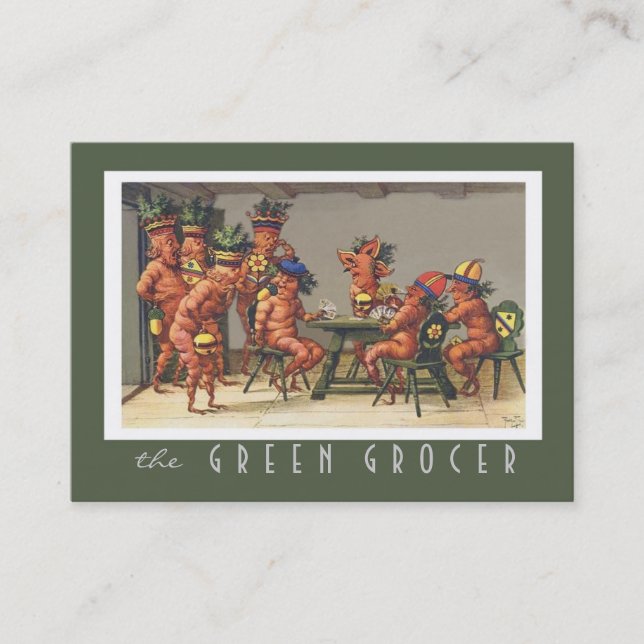 Cartão De Visita Nutricionista orgânico da fazenda da loja do (Frente)