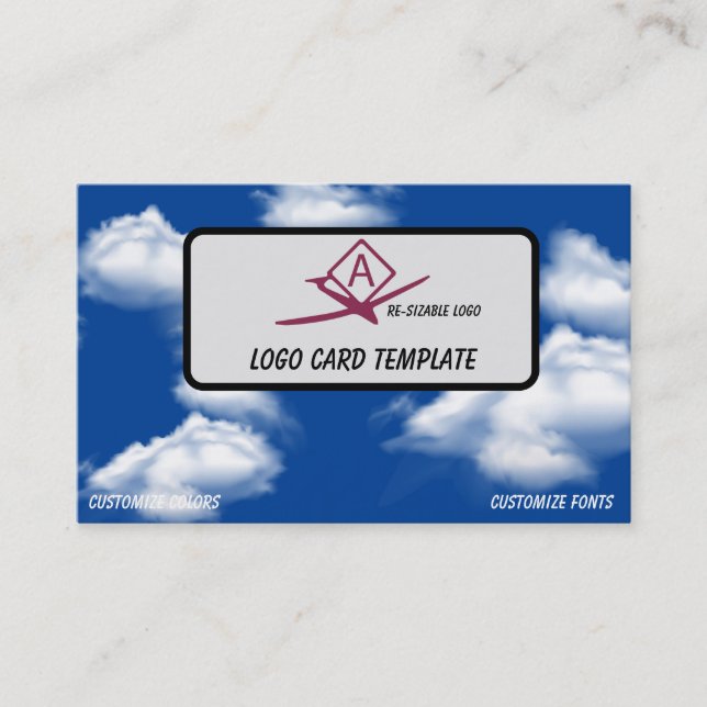 Cartão De Visita Nuvens-Piloto Aeronáutica Drone (Frente)