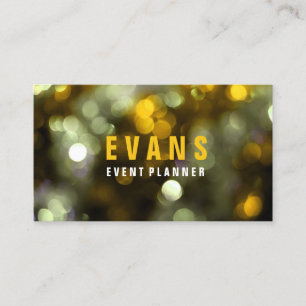 Cartão De Visita O abstrato moderno do evento pontilha luzes