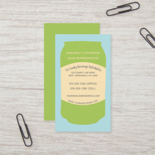 Cartão De Visita O alumínio do distribuidor de bebidas pode ser per