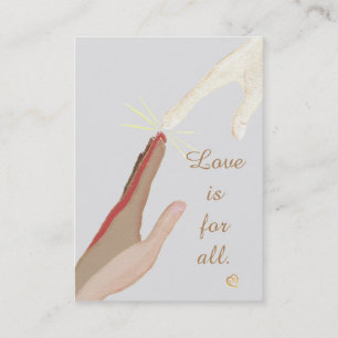 Cartão De Visita O amor é para todas as mãos espirituais Bus.Card