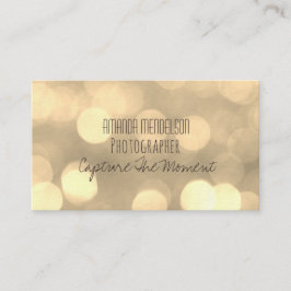 Cartão De Visita O bokeh moderno ilumina o teste padrão na moda