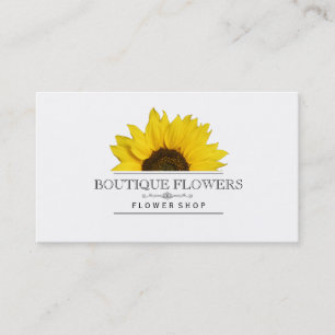 Cartão De Visita O boutique floresce a flor de   Sun