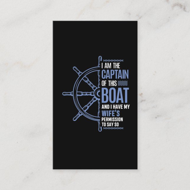 Cartão De Visita O Capitão Marido Goelé é Perito (Frente)