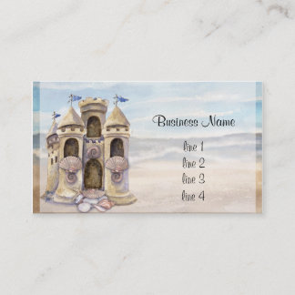 Cartão De Visita O castelo da areia sonha o calendário 2013