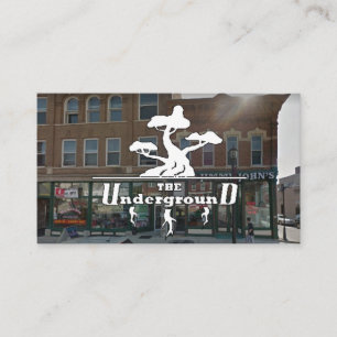 Cartão De Visita O centro de negócios subterrâneo