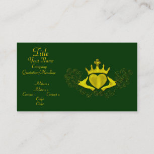 Cartão De Visita O Claddagh (ouro)