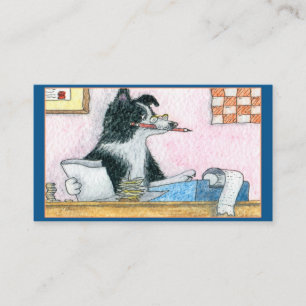 Cartão De Visita O contador de cães da Border Collie faz retorno d