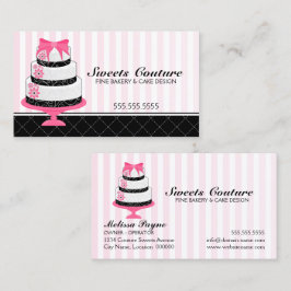 Cartão De Visita O Couture endurece o costume da padaria