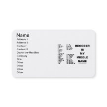 O decodificador é meu nome do meio (o código