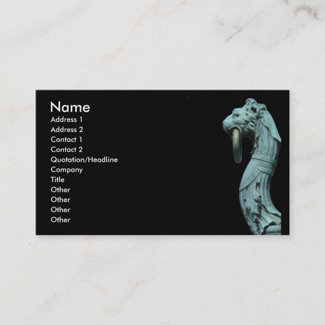 Cartão De Visita O depositário (Frente)