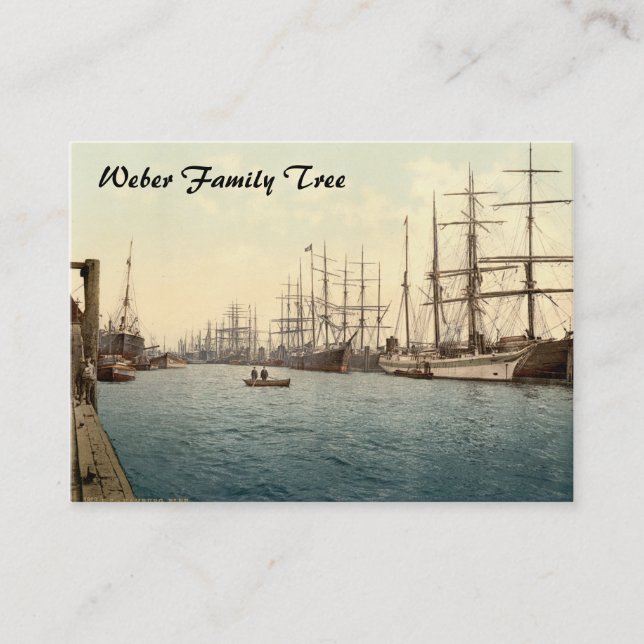 Cartão De Visita O Elbe, Hamburgo, Alemanha (Frente)