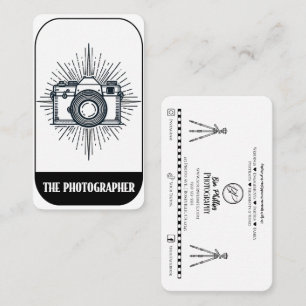 Cartão De Visita O Estilo de Fotografia Minimalista do Tarot do Fot