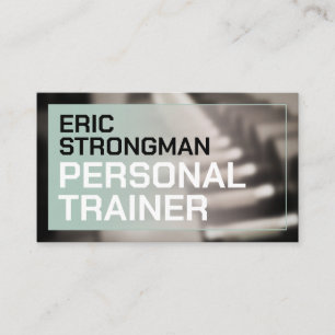 Cartão De Visita O estilo moderno e ousado ginásio inspira-se