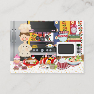 Cartão De Visita O Feliz Chef / Caterer - SRF