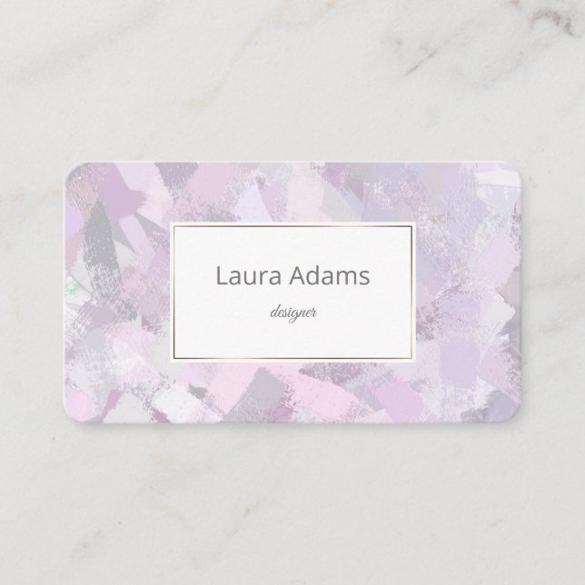 Cartão De Visita O garrido afaga a textura (Frente)