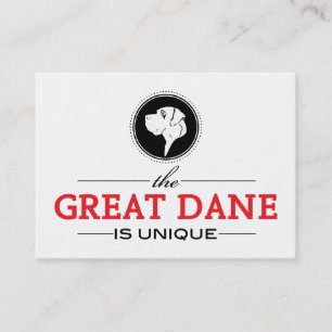 Cartão De Visita o Great Dane é único